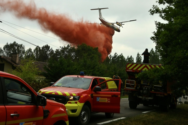 Feu dans les Landes: 