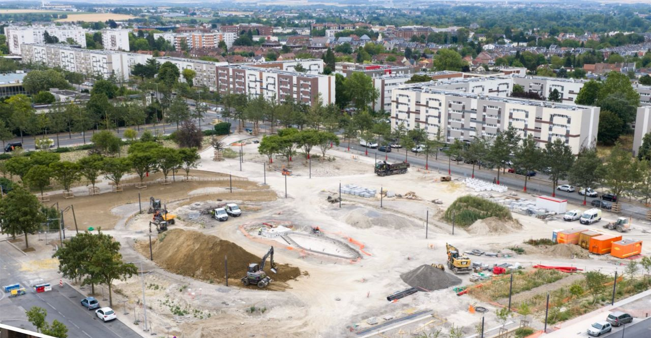 Amiens transforme la place Colvert et le square Paul Gauguin en parc urbain