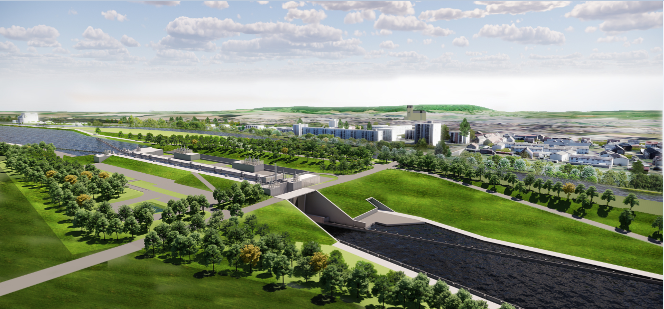 Canal Seine-Nord Europe : à Noyon, les premiers terrassements de la construction de l'écluse débutent