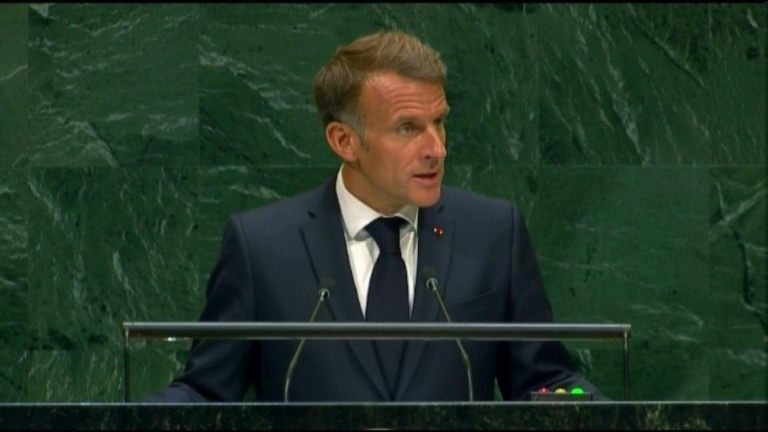 Macron appelle à redonner toute sa place à l'ONU face à 