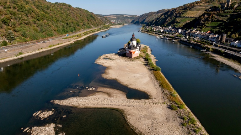 Allemagne: le Rhin à un niveau historiquement bas face à une sécheresse persistante
