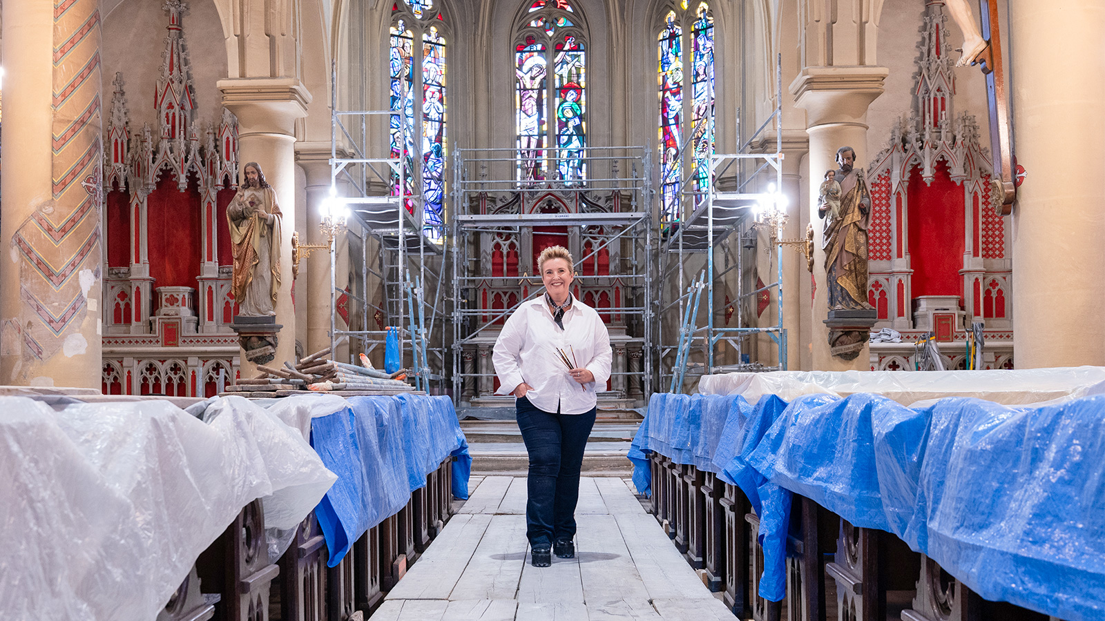 Peintures Kling à Guessling-Hémering : le supplément d’âme des peintres d’églises