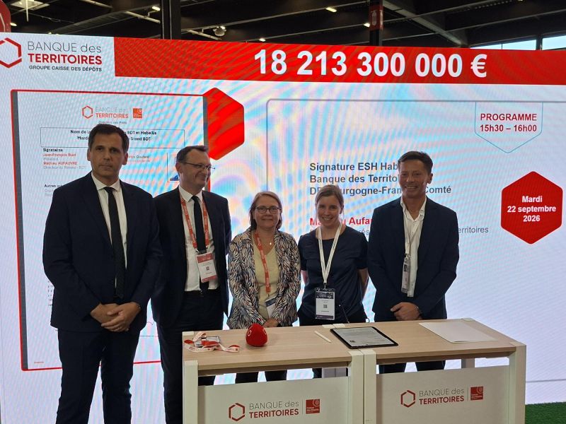 Côte-d’Or : Habellis et la Banque des Territoires renouvellent leur convention pluriannuelle