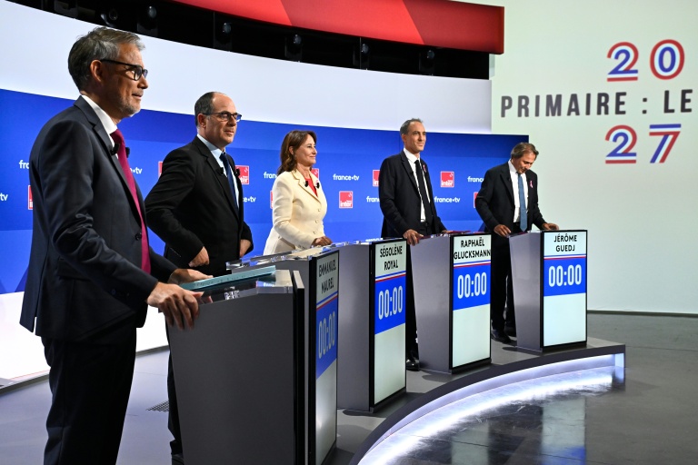 Primaire sociale-démocrate: les fluctuations passées des cinq candidats