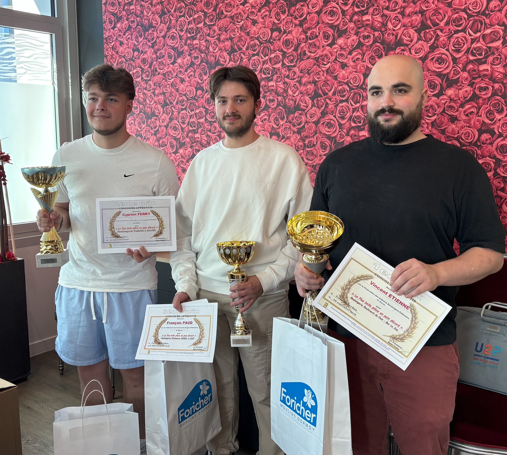 Trois apprentis boulangers du CFA Louis Prioux mis à l’honneur