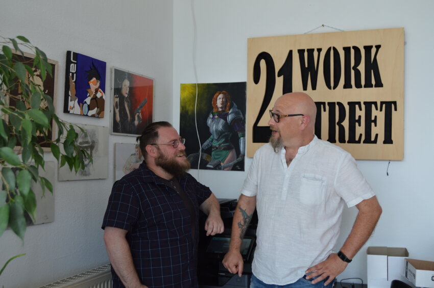 Brice Lelong (à g.) et Benoît Cronier (à dr.) ont à coeur d'aider les créateurs d'entreprises. 