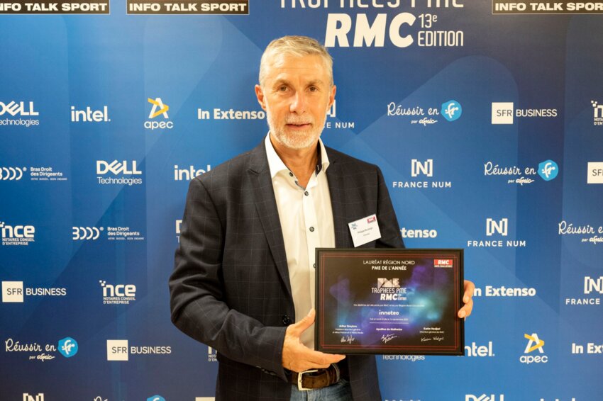 Philippe Boulanger a reçu le trophée PME de l'année de la région Grand Nord. (c)DR
