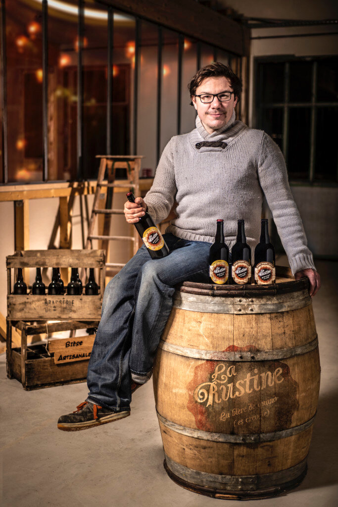 Arnaud Conchon, brasseur et créateur de La Rustine à Epervans (© Alicia Bruneau)