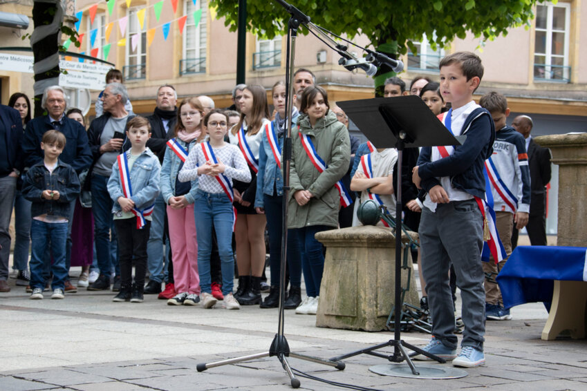 Lors de la cérémonie du 8 mai. © Raphaël Porté.