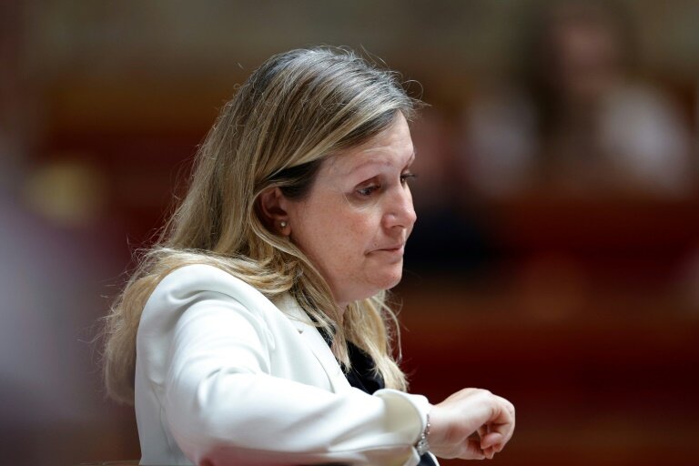 La présidente de l'Assemblée nationale Yaël Braun-Pivet lors d'une séance de questions au gouvernement, le 11 juillet 2023 à Paris © Geoffroy VAN DER HASSELT