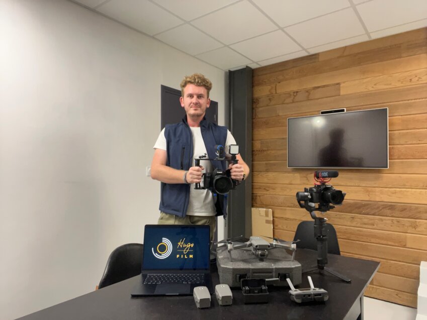 Hogo Petit a investi dans du matériel professionnel.