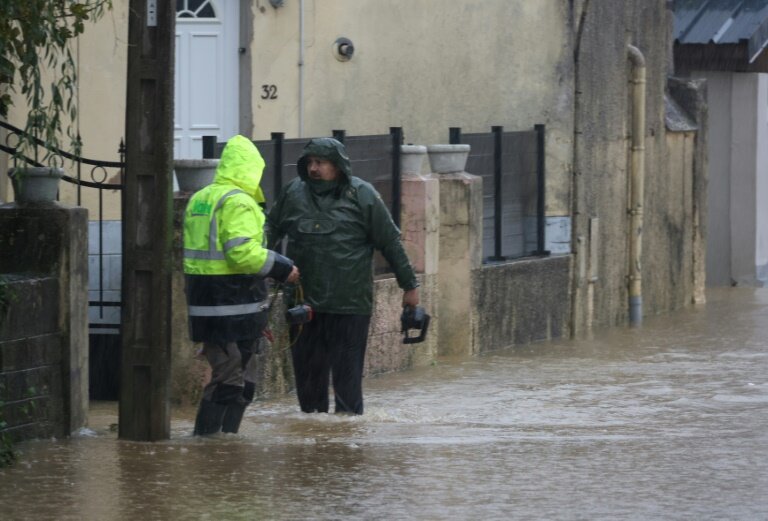 Dans le ville d'Isques, près de Boulogne-sur-Mer, le 10 novembre 2023 © Denis Charlet