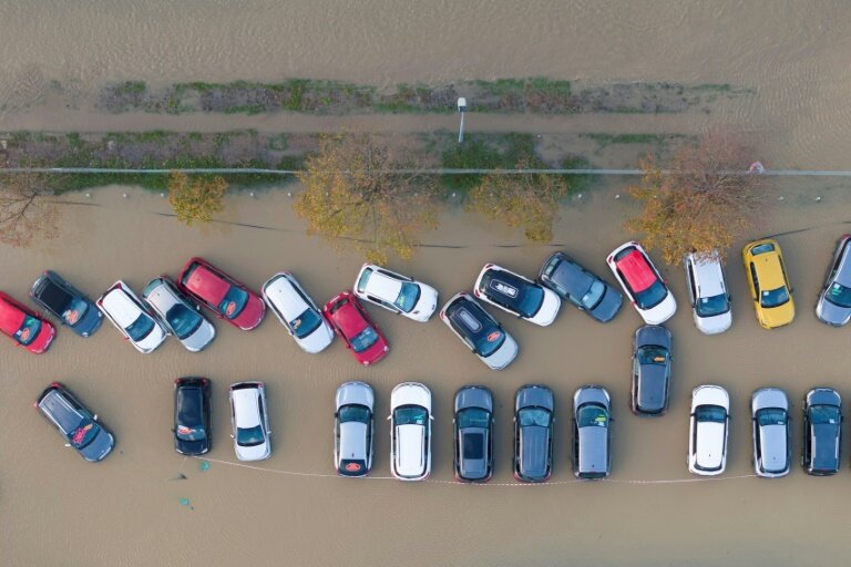 Vue aérienne de Saint-Léonard (Pas-de-Calais) le 15 novembre 2023 © Charles Caby