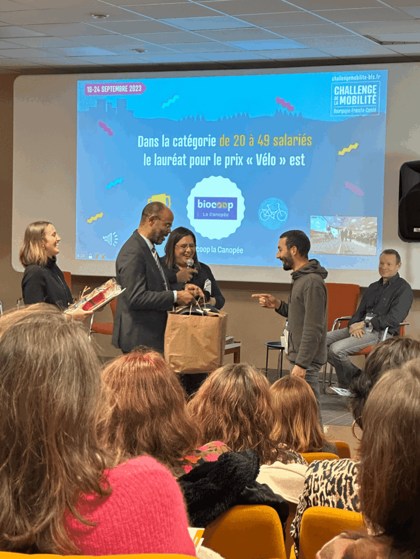 Le challenge de la mobilité a récompensé les entreprises et collectivités de la région engagées dans une démarche de mobilité douce. (© ADEME)