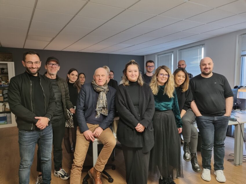 L'équipe de Web Idea dans ses locaux messins. 