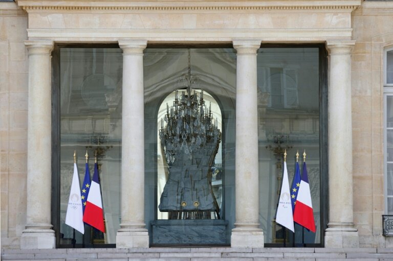 La Russie n'a pas été invitée aux cérémonies du 80e anniversaire du Débarquement en Normandie, le 6 juin, en raison de sa "guerre d'agression" contre l'Ukraine, a annoncé l'Elysée © Ludovic MARIN