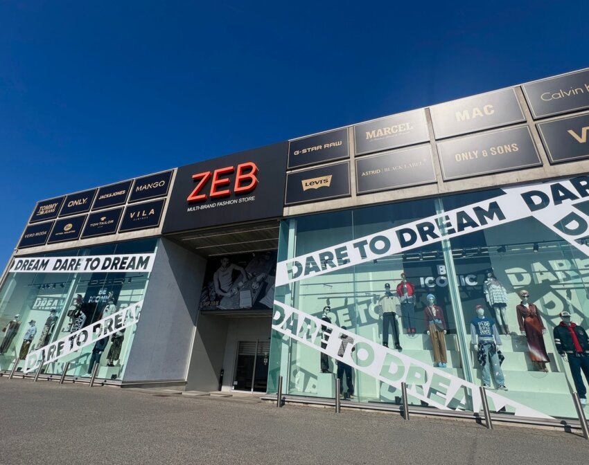 Zeb arrive sur la zone des Portes de Soissons à Vauxbuin. © Zebfashion