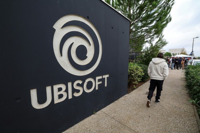 L'entrée de la société de production vidéo Ubisoft où une grève de 3 jours a lieu à Montpellier, le 15 octobre 2024 dans l'Hérault © Pascal GUYOT