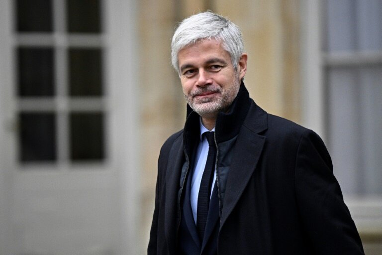 Le président du groupe Droite républicaine à l'Assemblée nationale Laurent Wauquiez, le 26 novembre 2024 à Matignon, à Paris © JULIEN DE ROSA