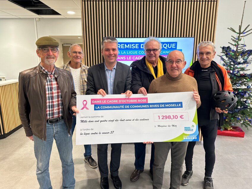 Rives de Moselle mobilisé au profit de la lutte contre le cancer. © CCRM.