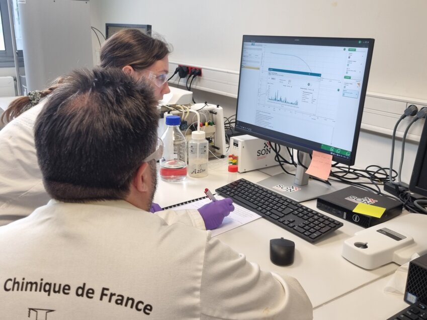 La start-up Son utilise les nano-particules pour favoriser l’extraction de l’hydrogène. © Son SAS 
