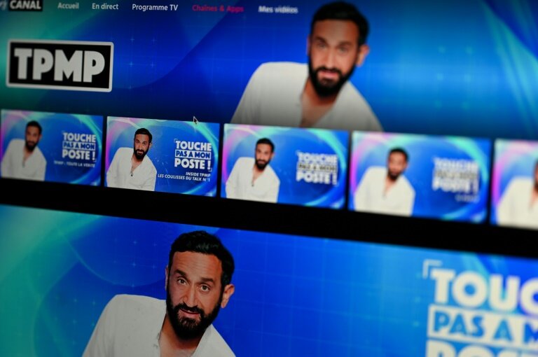 L'émission TPMP avec Cyril Hanouna sur le site de Canal +, le 3 mars 2025 © Anna KURTH