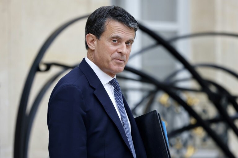 Le ministre des Outre-mer, Manuel Valls, à l'Elysée le 26 mars 2025 © Ludovic MARIN