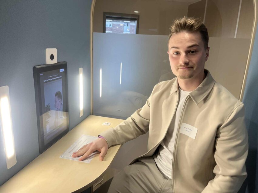 Thomas Prévost, co-fondateur de la Jobibox qui permet de créer son CV vidéo.