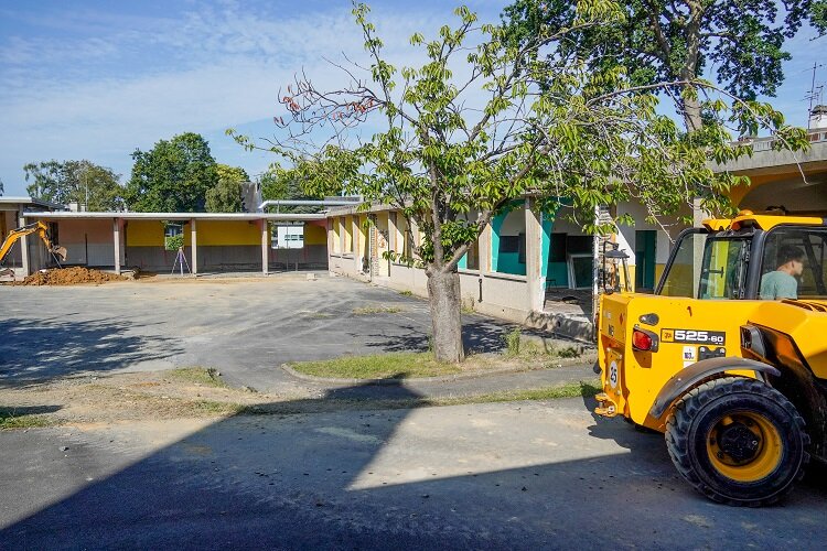 (c) Banque des Territoires Direction Générale Normandie Les travaux de réhabilitation de l'école Raymond Brulé s'inscrivent dans le cadre de programme EducRénov, dédiée à la rénovation énergétiques des bâtiments scolaires publics 