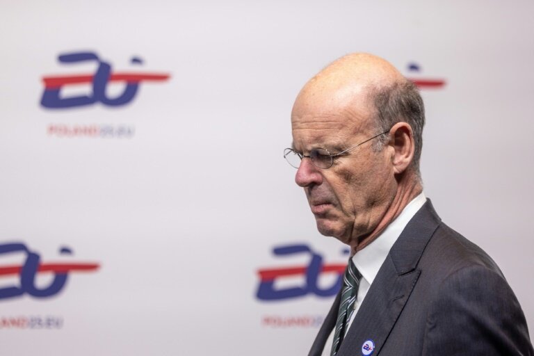 Maintenir l'objectif de déficit de 4,6% du PIB en 2026 "va demander un effort supplémentaire de 40 milliards d'euros", a annoncé le ministre de l'Economie Eric Lombard © Wojtek RADWANSKI