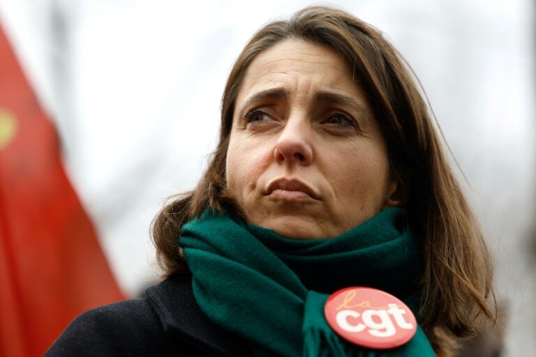 Sophie Binet, secrétaire générale de la CGT, à Paris, le 4 février 2025 © Xavier GALIANA