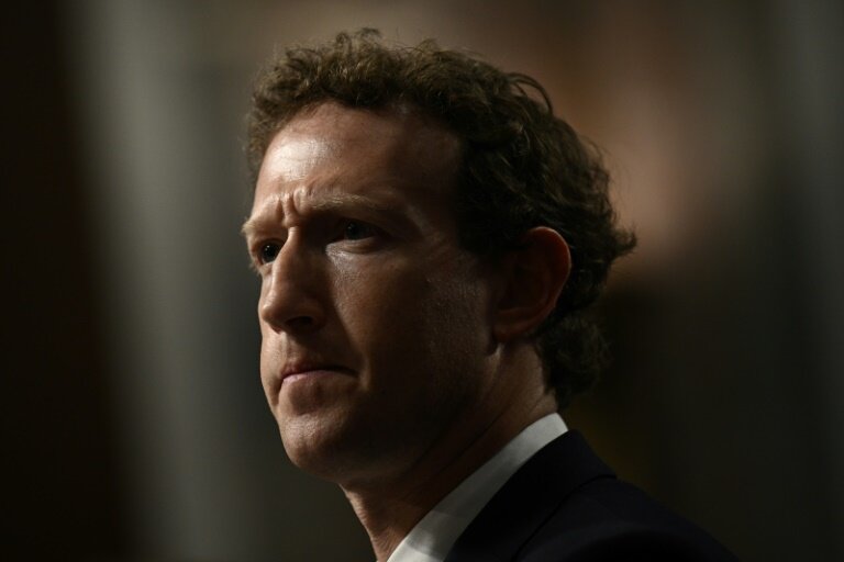 Mark Zuckerberg, le patron de Meta, au Congrès à Washington le 31 janvier 2024 © Brendan SMIALOWSKI