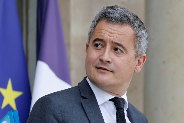 Le ministre de la Justice, Gérald Darmanin, le 16 avril 2025 à Paris © Ludovic MARIN