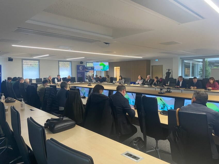 Les acteurs du commerce local réunis. © D.R. 