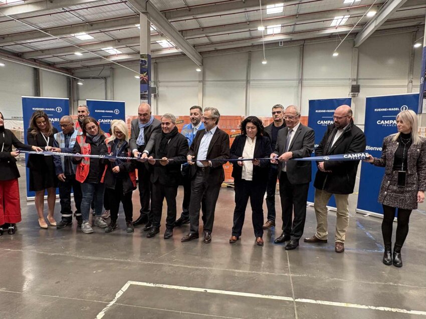 L'inauguration a eu lieu jeudi 10 avril sur le site Kuehne+Nagel de Soissons.