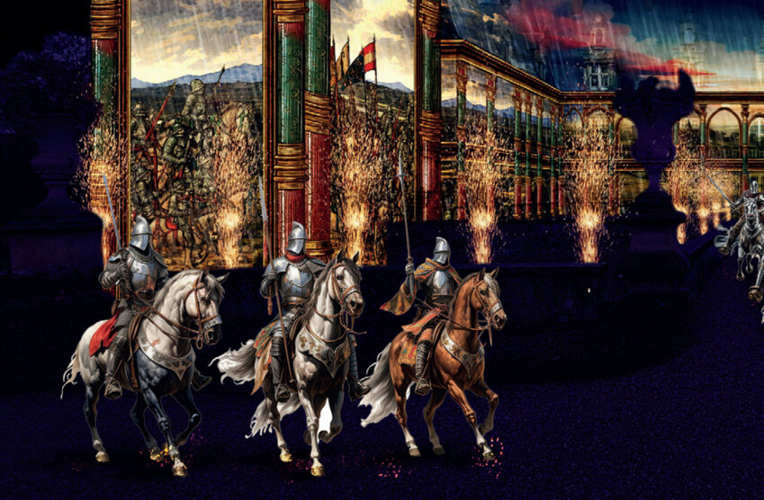 © Terra Loreina, le nouveau spectacle immersif de l’association VLJ, mis en scène par Damien Fontaine, va prendre possession du Château de Fléville du 25 juin au 20 juillet pour vingt représentations. 