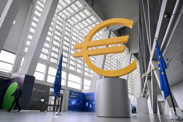 Siège de la Banque centrale européenne (BCE) à Francfort, en Allemagne, le 17 avril 2025 © Kirill KUDRYAVTSEV