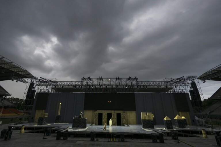 Répétition de l'opéra "Aïda" de Verdi au stade Saint-Symphorien du FC Metz le 4 juin 2025 © Jean-Christophe VERHAEGEN