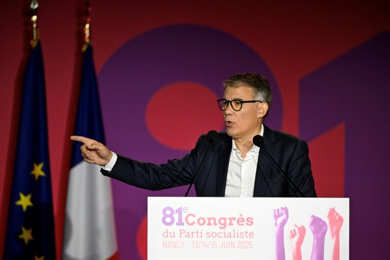 Le Premier secrétaire du parti socialiste à Nancy le 15 juin 2025 © Jean-Christophe VERHAEGEN