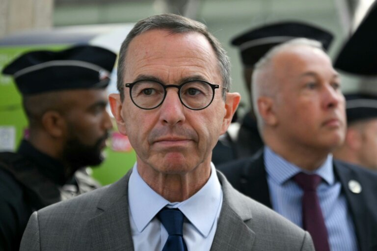 Le ministre de l'Intérieur Bruno Retailleau, le 19 juin 2025, à Paris © Martin LELIEVRE