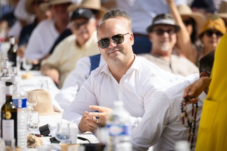 Yann Bompard, le maire d'Orange, le 7 septembre 2024 à l’université d’été du parti Reconquête à Orange © CLEMENT MAHOUDEAU