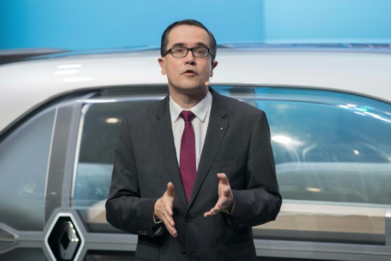 Le nouveau patron de Renault François Provost au Salon de l'auto de Pékin le 25 avril 2018 © NICOLAS ASFOURI