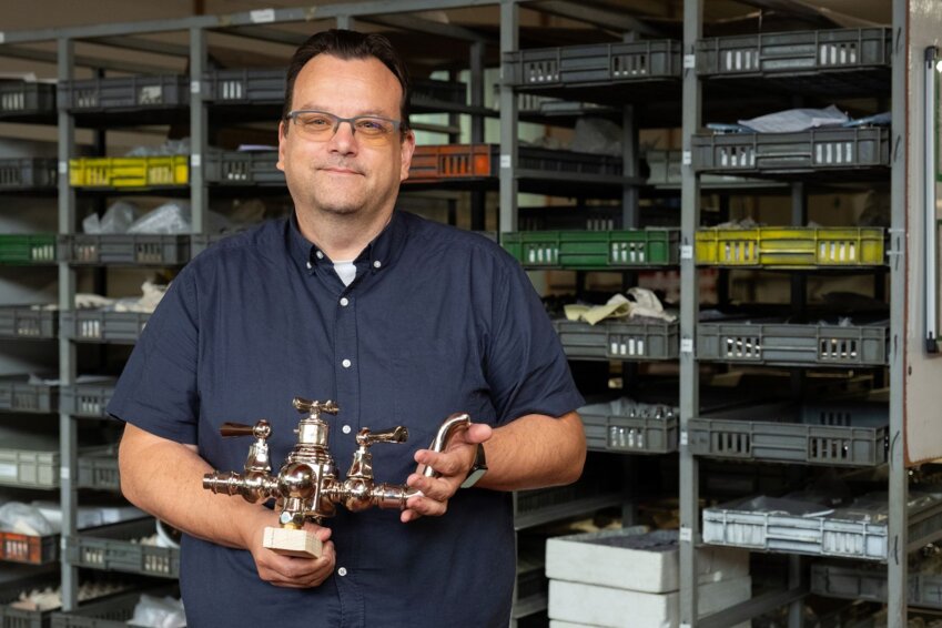 Christophe Leroy, directeur de l'entreprise Margot à Abbeville. © Cyrille Struy