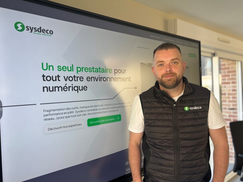 Jérémy Delrue, directeur opérationnel chez Sysdeco. © E.Merlier/Sysdeco