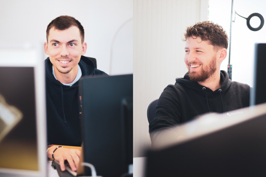 © Johann Marin-Thiery. Les cofondateurs de BlackTicket : Arnaud Tonon, directeur des opérations et directeur technique, et Dino Mattioni, directeur général.