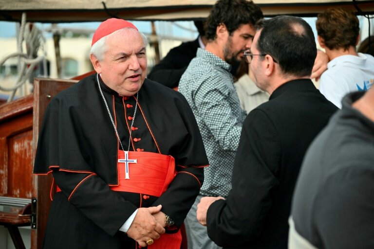 Le cardinal français Jean-Marc Aveline, à Ostie près de Rome, le 17 octobre 2025 © Alberto PIZZOLI