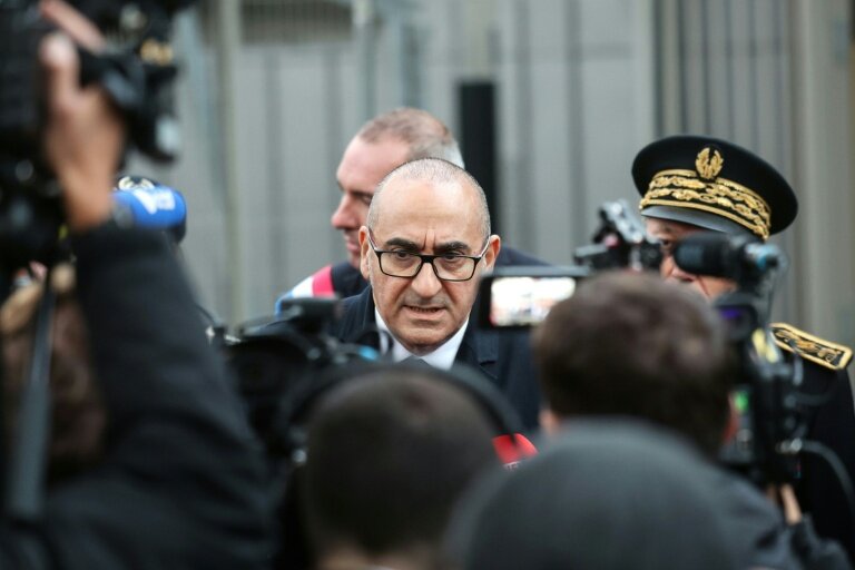 Le ministre de l'Intérieur, Laurent Nunez, à Aulnoye-Aymeries dans le nord de la France, le 3 novembre 2025 © Francois LO PRESTI