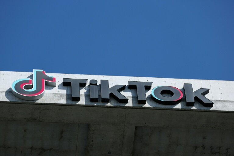 Le logo de TikTok à Culver City, en Californie, le 30 septembre 2025 © Patrick T. Fallon