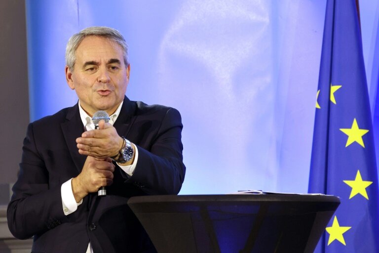 Xavier Bertrand, à Saint Quentin (Aisne), le 25 octobre 2025 © Francois LO PRESTI