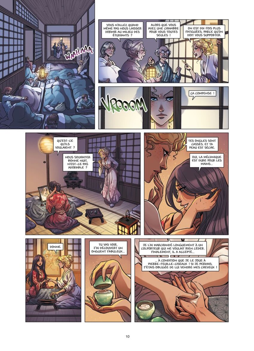 Quelques planches de la BD "Princesse Sara".